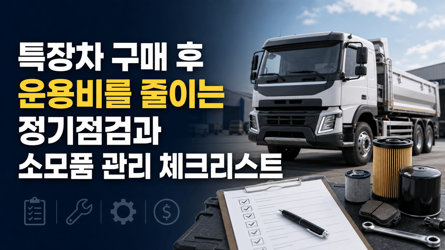 특장차 구매 후 운용비를 줄이는 정기점검과 소모품 관리 체크리스트